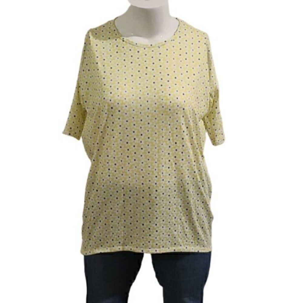 [Lularoe] Yellow Flower Tunic Top- Size XS